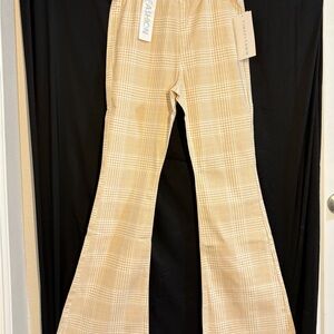 Tinsel White and Tan plaid pants